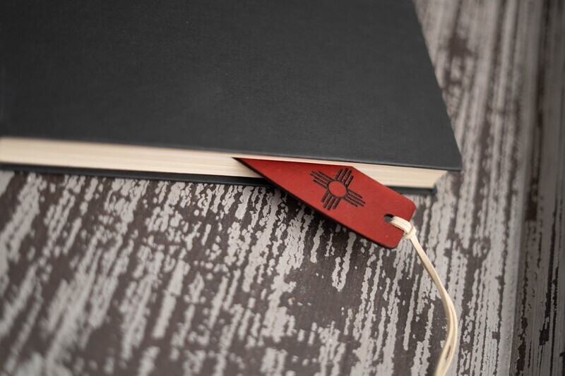 Zia etched Leather Boodmark- Various Colors