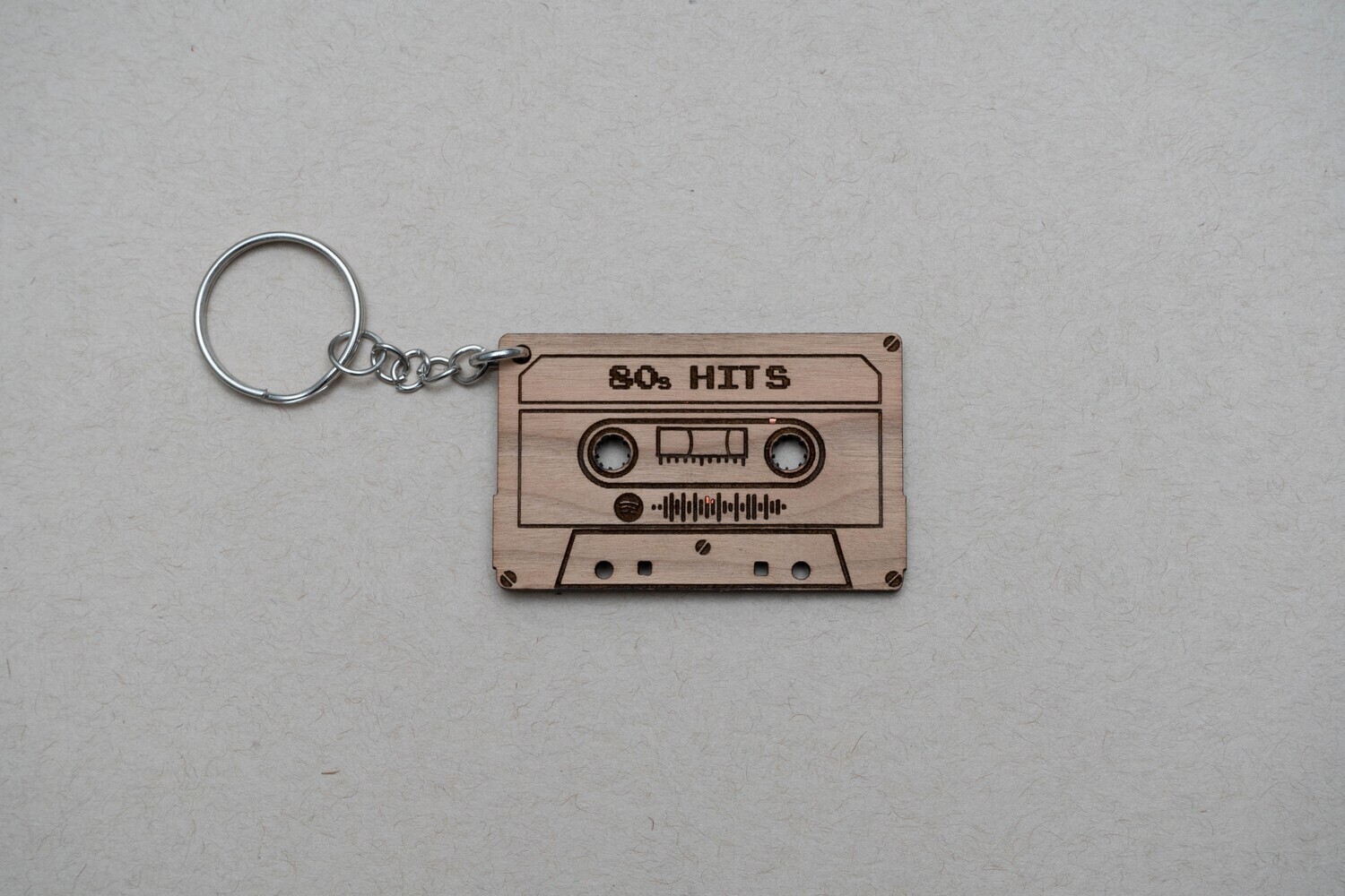Cassette Keychains with Spotify codes