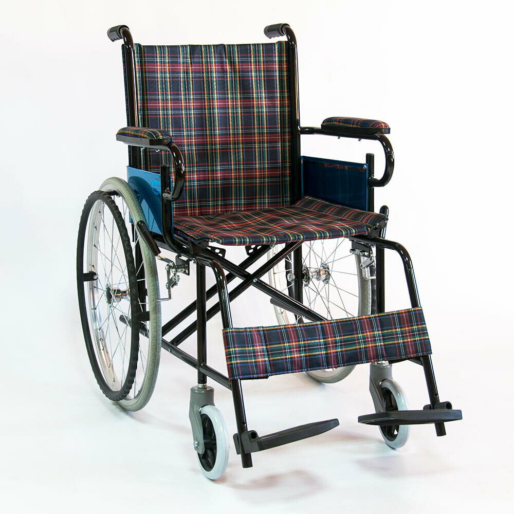 Кресло-коляска инвалидная с литыми колесами FS868 Мега-Оптим