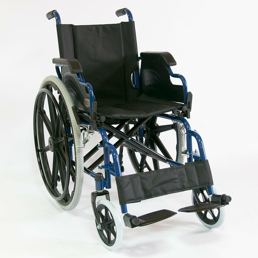 Кресло коляска инвалидная FS909B-46 Мега-Оптим с быстросъемными литыми задними колесами
