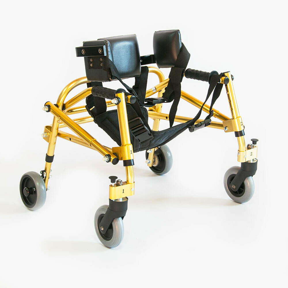 Ходунки с дополнительной фиксацией (поддержкой) тела, в том числе для больных детским церебральным параличом (ДЦП) торговой марки "Мега-Оптим" Мега-900