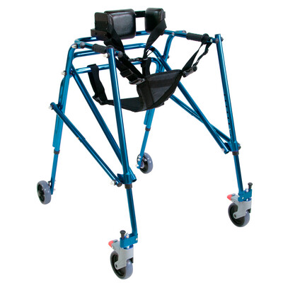 Ходунки с дополнительной фиксацией (поддержкой) тела, в том числе для больных детским церебральным параличом (ДЦП) торговой марки "Мега-Оптим" Мега-930