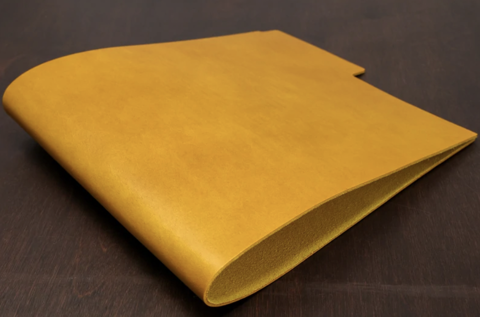 Yellow Vegetable Tanned Leather Sheet