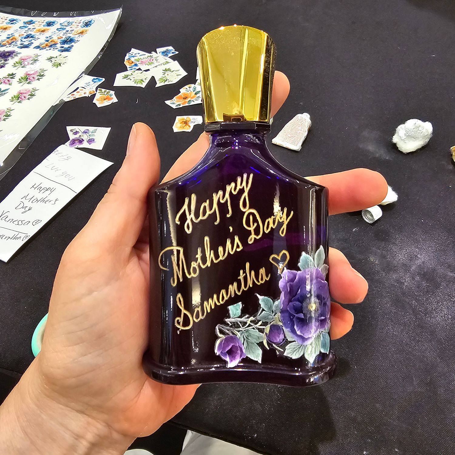 UV DTF Fragrance Engraver Pack Floral Decals