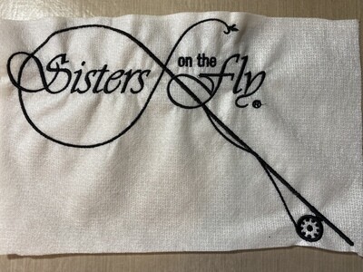 SOTF Logo - Jacket BACK Custom, Official Sisters on the Fly Logo - Fly Rod: Only the Logo - NO ADDITIONAL LINES