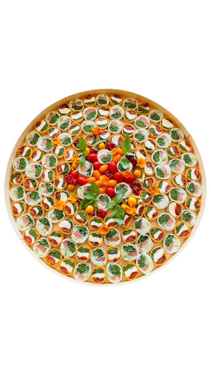 Minis wraps Tomates et Saumon 120 pièces XXL