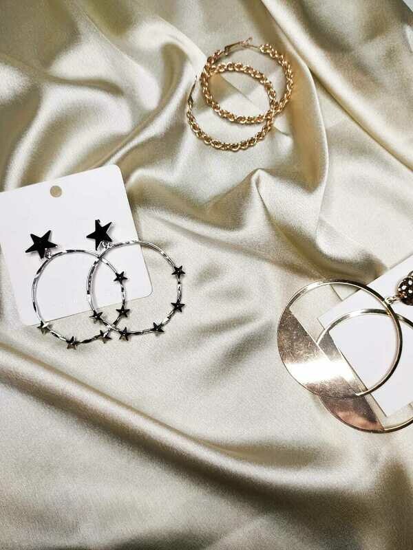Metallic hoops