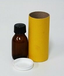 Cardboard Mailing Tube for 60ml Amber Sample Bottle