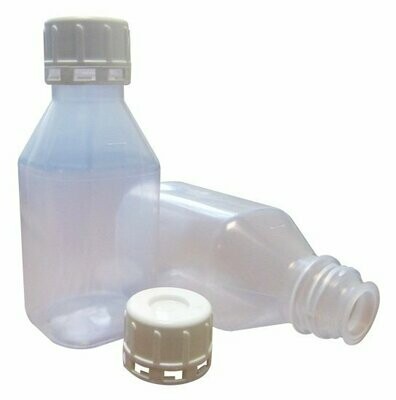 250ml Transparent PP Bottle with 32mm Tamper Proof Cap