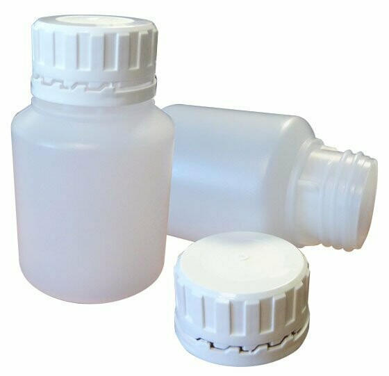 175ml HDPE Plastic Sample Bottle with 38mm cap