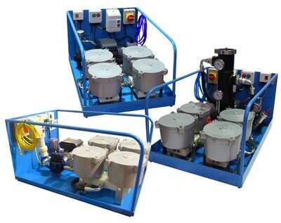 Four Unit Oil Filtration Systems