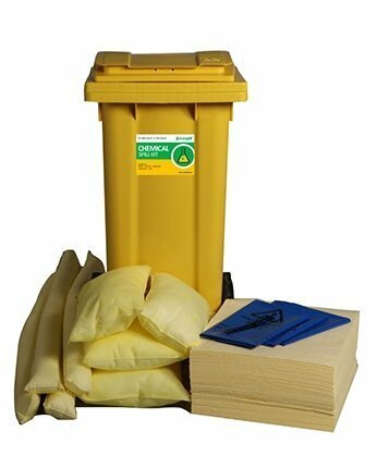 120L Chemical Spill Response Kit | 2 Wheel PE Bin