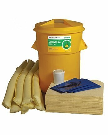 90LChemical Spill Response Kit | Circular PE Bin