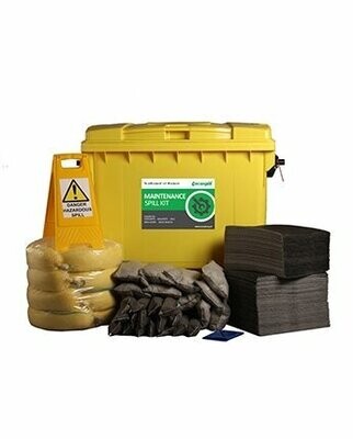 600L Maintenance Spill Response Kit | 4 Wheel PE Bin