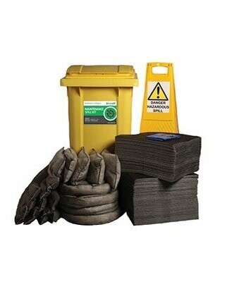 360L Maintenance Spill Response Kit | 2 Wheel PE Bin