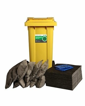 120L Maintenance Spill Response Kit | 2 Wheel PE Bin