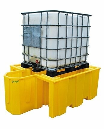 Single IBC Spill Pallet & Integrated Dispenser