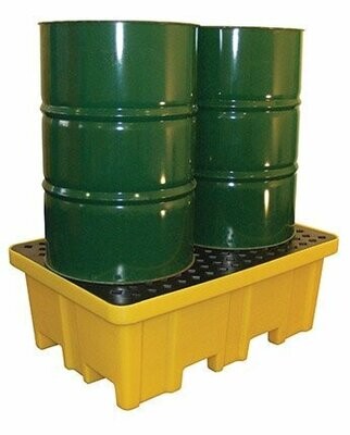 PE 2 Drum Spill Pallet Four Way Entry