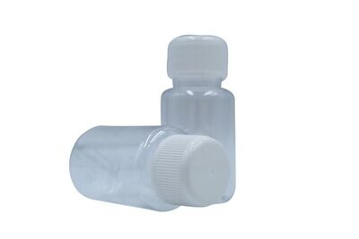 PETG 60ml Clear Plastic Sample Bottle with 28mm cap