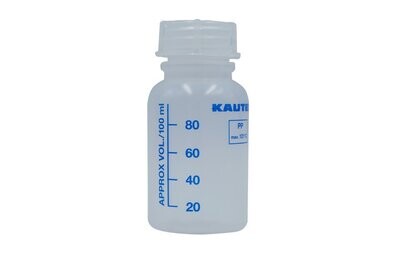 100ml Marked Kautex Sample Bottle with 32mm cap