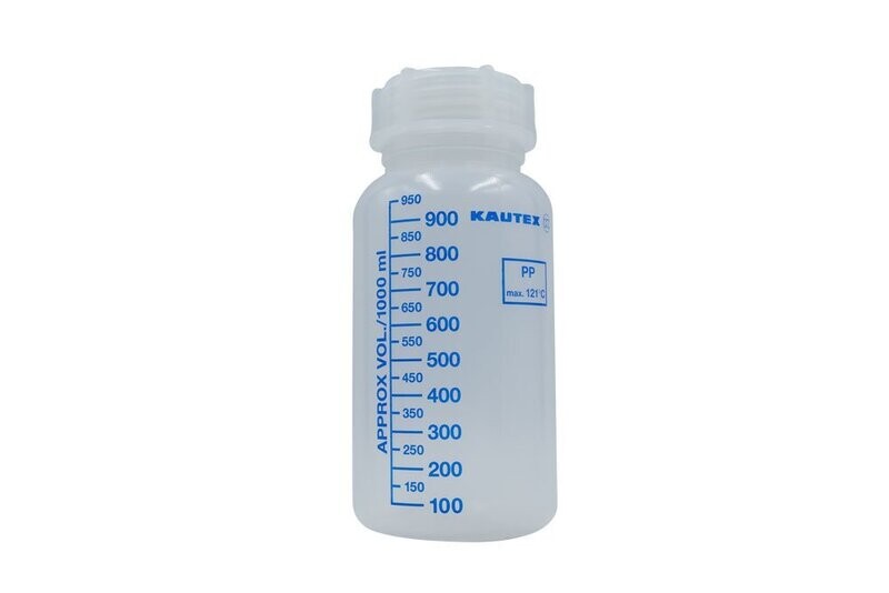 1Litre  Marked Kautex Sample Bottle with 65mm cap