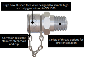 L Valves High Flow Sample Valves -Supplied in packs of 5 Only