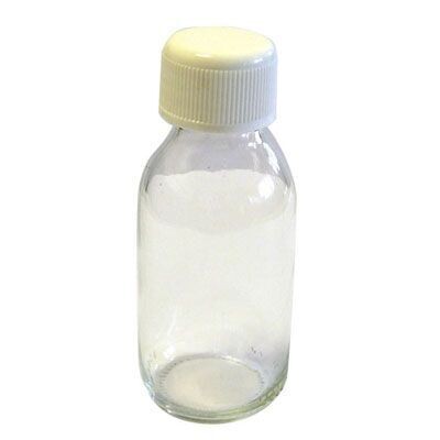 100ml Clear Glass Sample bottles with a 28mm cap