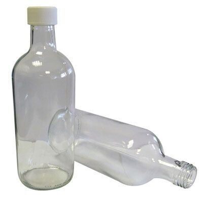 500ml Clear Glass Sample Bottle with a 28mm cap