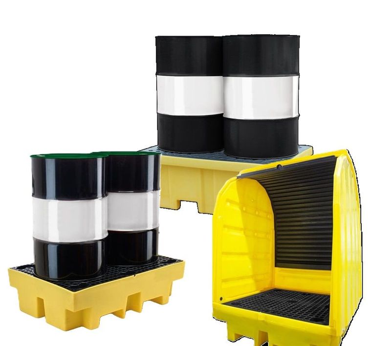 Twin 205L Drum Spill Pallet