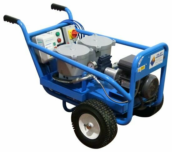 Twin Unit Oil Filtration System - All Terrain Hand barrow Twin Unit Oil Filtration System - All Terrain Hand barrow