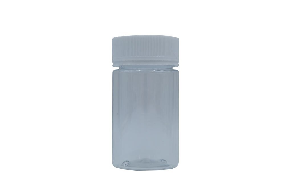 120ml Clear Plastic Sample Bottle with 41mm cap (Pack of 50)
