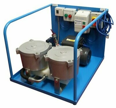 Twin Unit Oil Filtration System - Skid Frame Twin Unit Oil Filtration System - Skid Frame