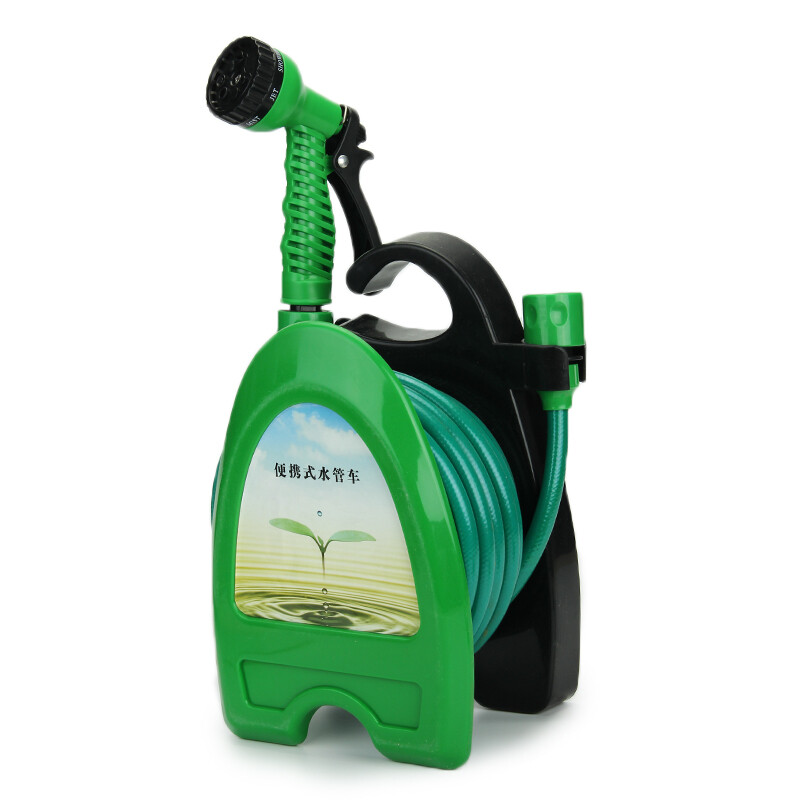Portable Mini Water Hose Reel With Storage Holder Kit