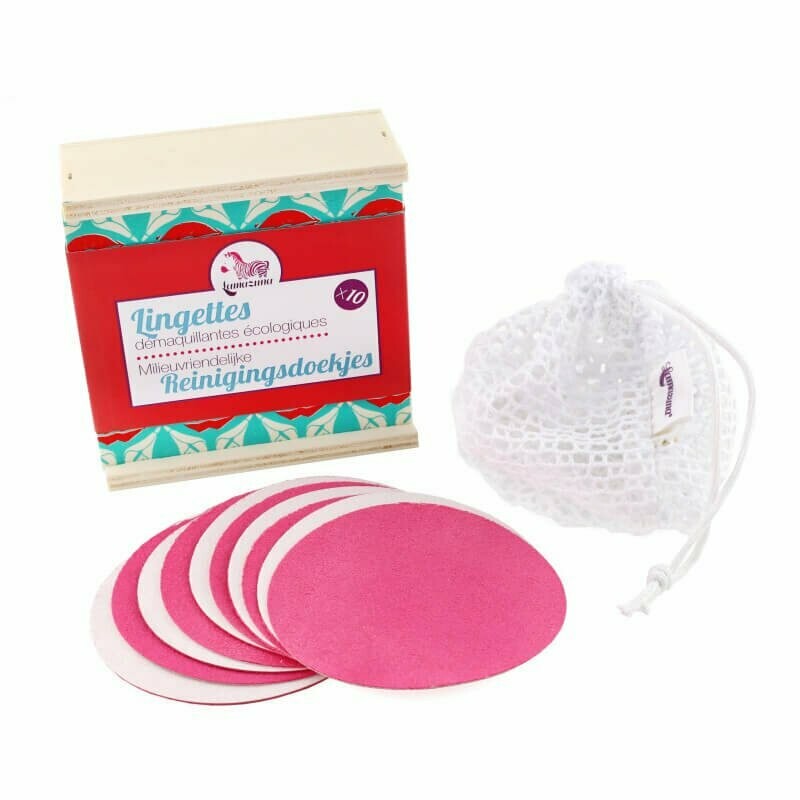 Coffret 10 lingettes démaquillantes lavables, LAMAZUNA