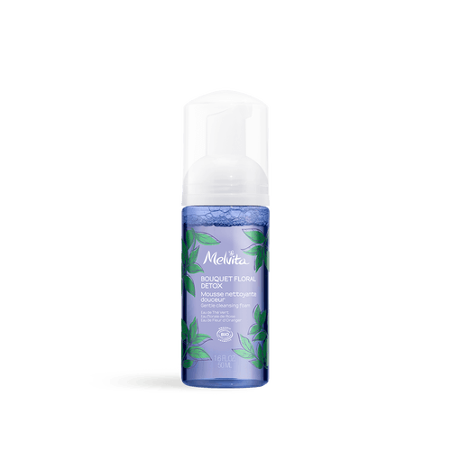 Bouquet floral DETOX, Mousse nettoyante, Format voyage, MELVITA