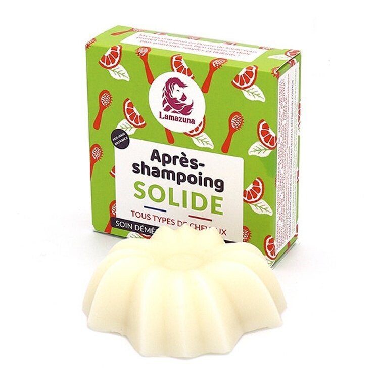 Après shampoing solide, agrumes, LAMAZUNA