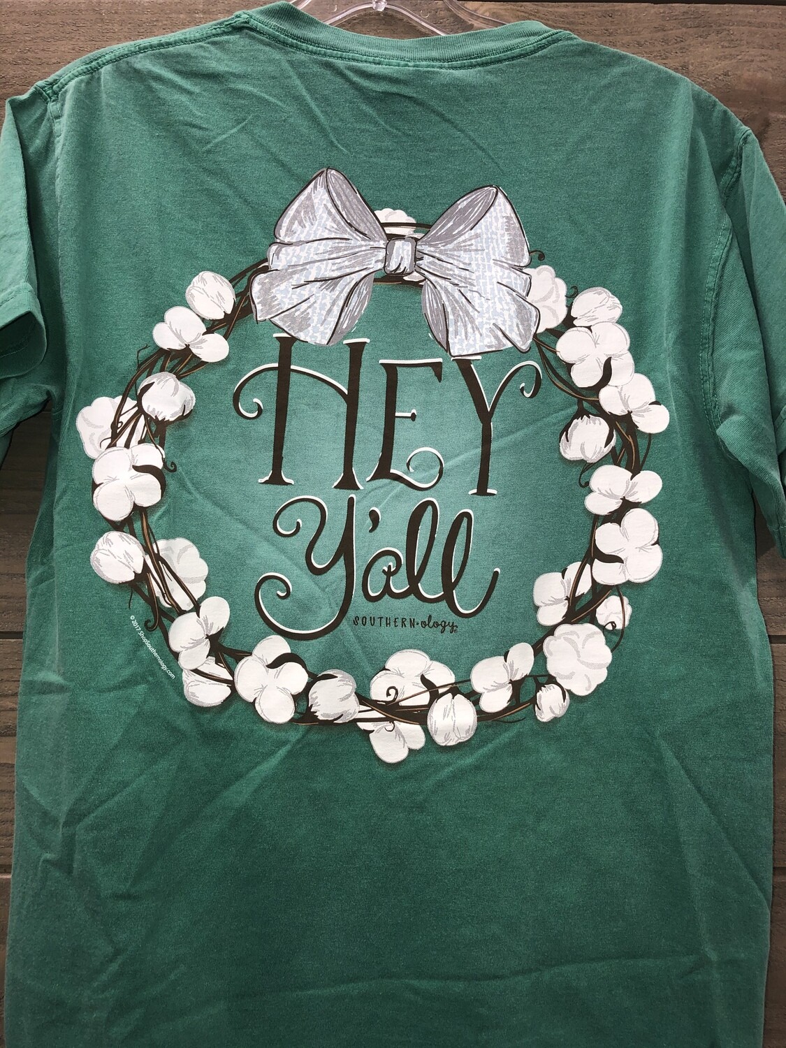 Southernology - Hey Y'all Cotton Wreath
