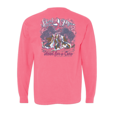 Southern Fried Cotton Howlin for a Cure Pink Long Sleeve Tee