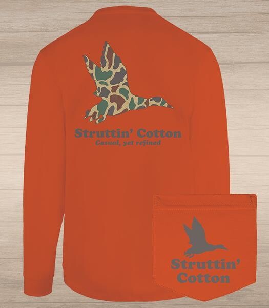 Struttin Cotton Old School Mallard Long Sleeve Tee