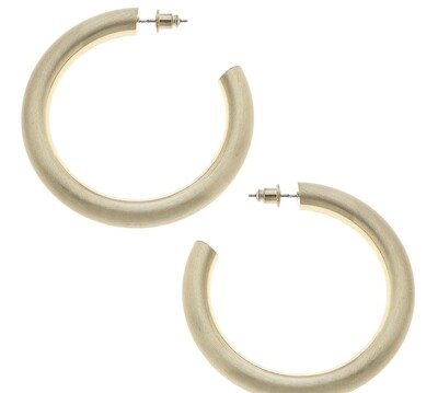 Canvas Isla Hoop Earrings- Large 