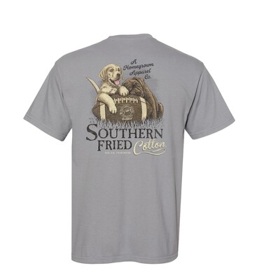 Southern Fried Cotton Football Puppies Short Sleeve Tee