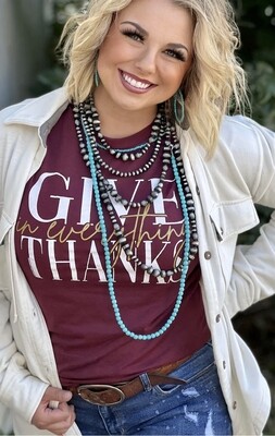 Give Thanks in Everything long sleeve tee