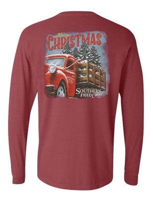 Southern Fried Cotton Running Christmas Trees Tee