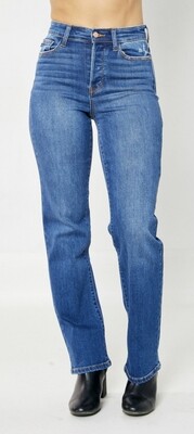 Judy Blue Hidden Button Fly Dad Jeans