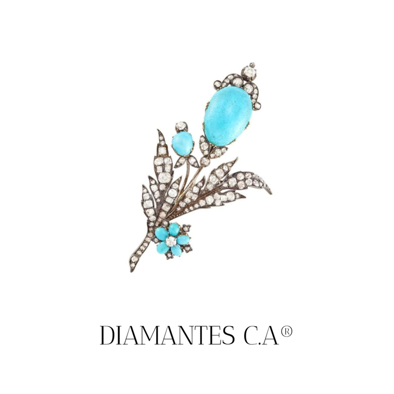 BROCHA CON  DIAMANTES DE FANTASÍA    