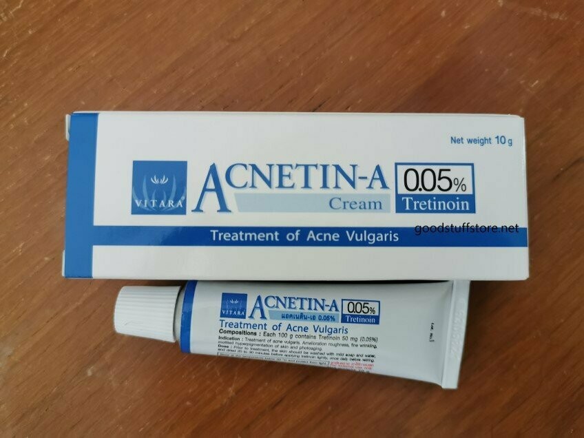 4 tubes of Acnetin-A Tretinoin 0.05% 10g