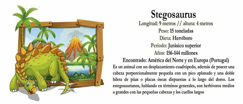 STEGOSAURUS  infantil - Taza Impresa "Aprender es divertido"