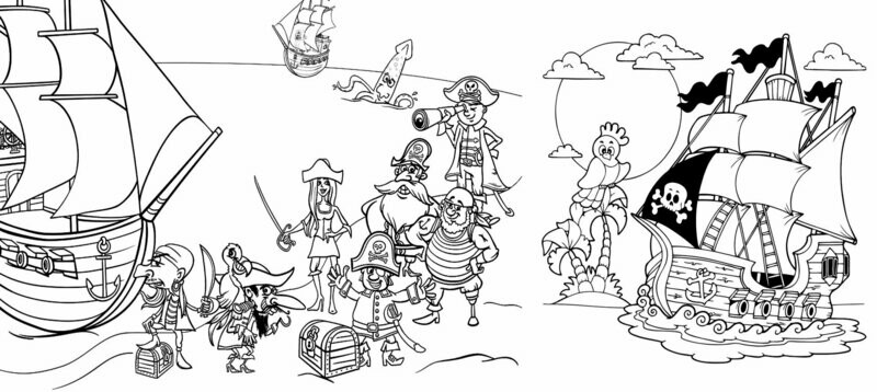 PIRATAS - para colorear