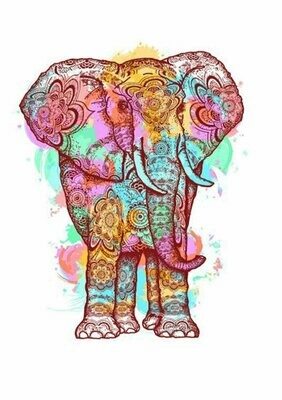 Elefante frontal - Camiseta básica mujer