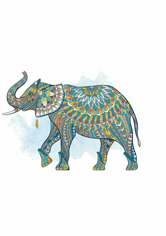 Elefante lateral - Camiseta básica mujer